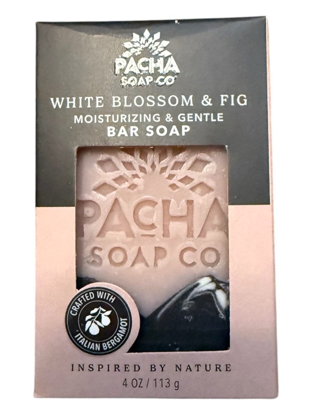 White Blossom & Fig Moisturizing Bar Soap - Pink